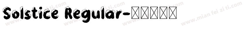 Solstice Regular字体转换